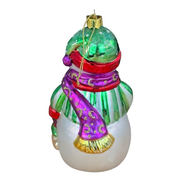 Brass Key Snowman Ornament Christmas Treasures Classic Woodland Snowman Ornament - Picture 11 of 14